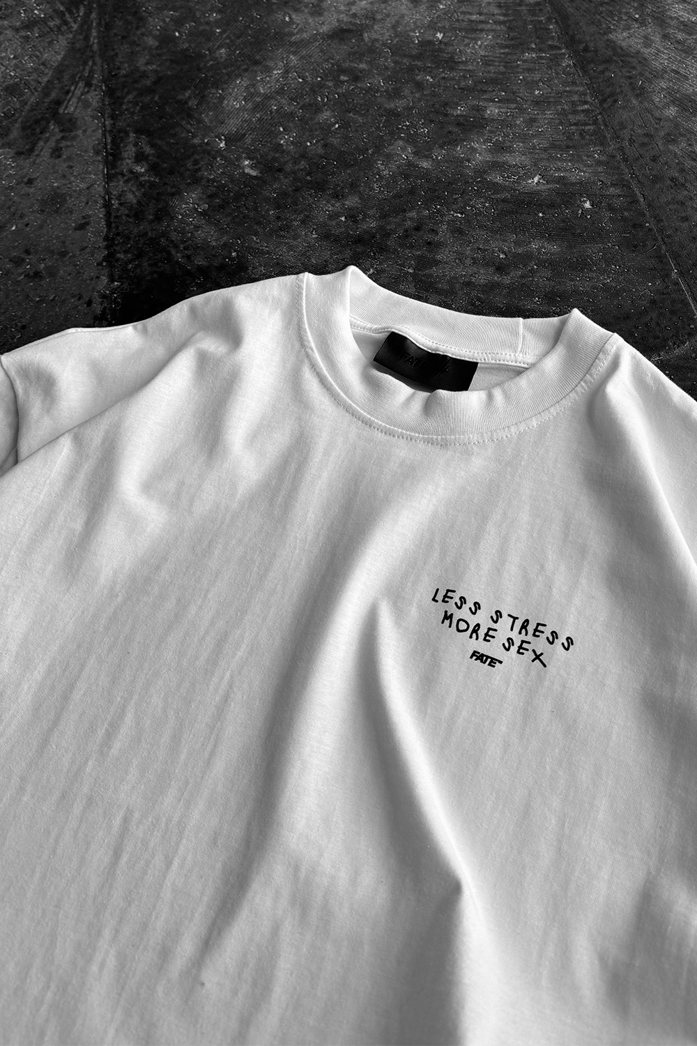 Less Stress Tee Ivory