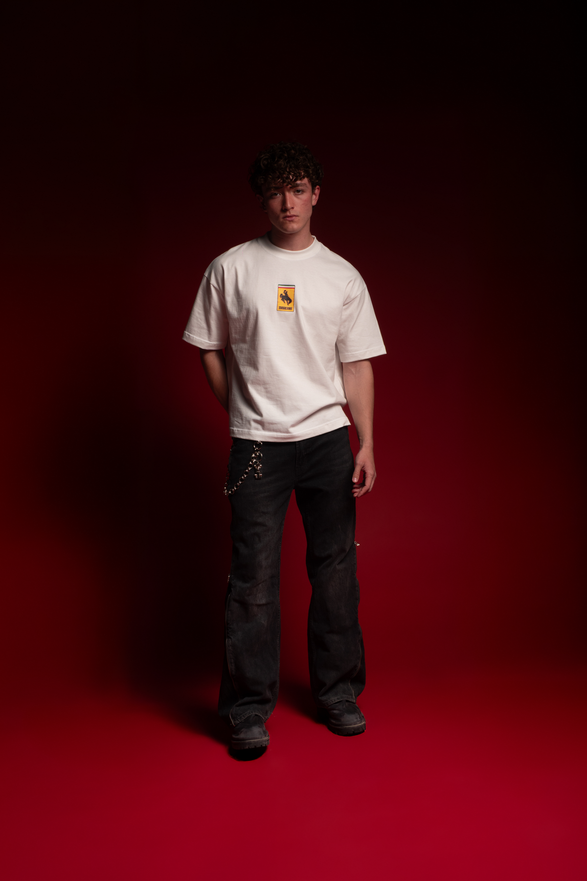 Racing Cowboy Tee Ivory