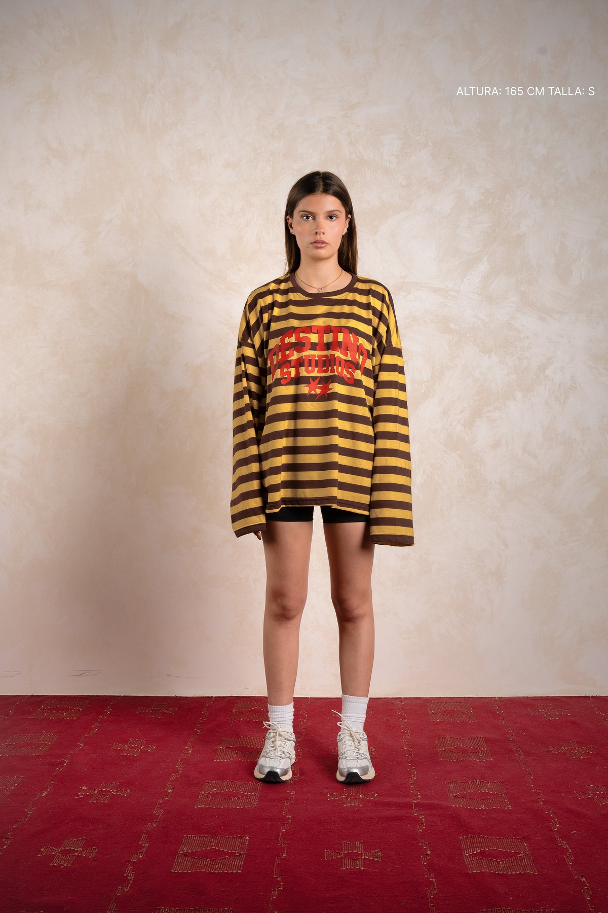 Destino Studios Striped Longsleeve Mustard w/ Brown