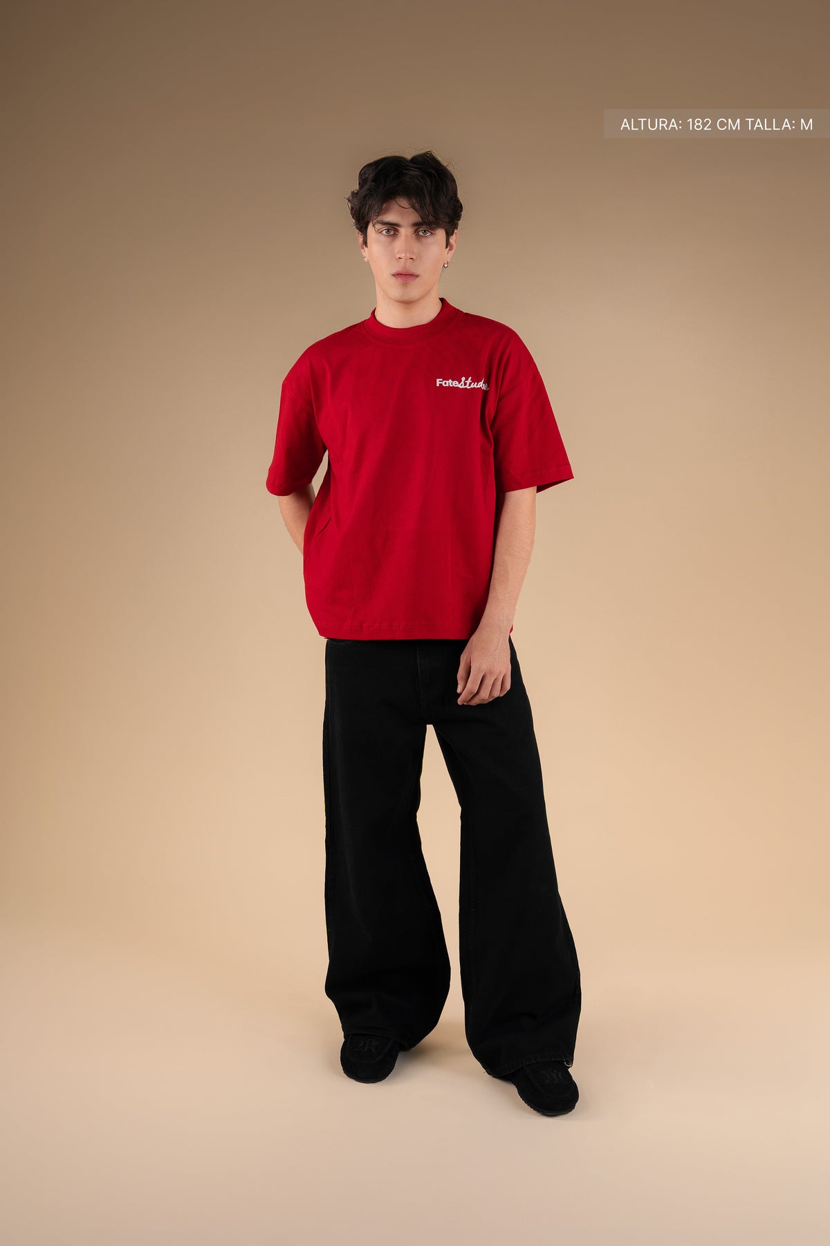 Studio Script Tee Red