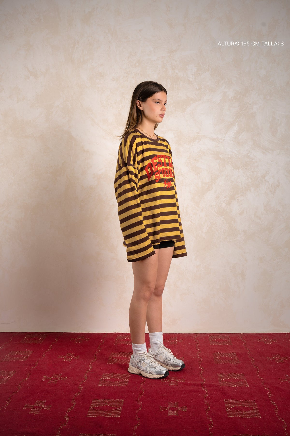 Destino Studios Striped Longsleeve Mustard w/ Brown