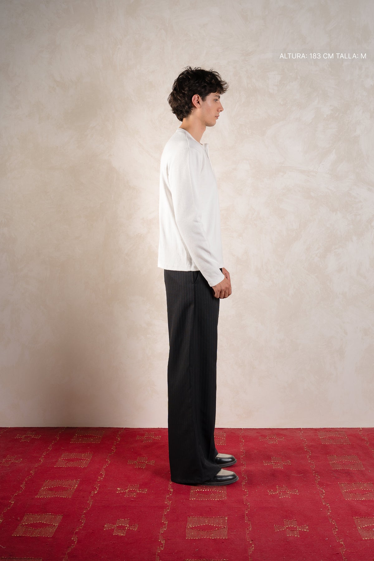 Ribbed Henley Ivory