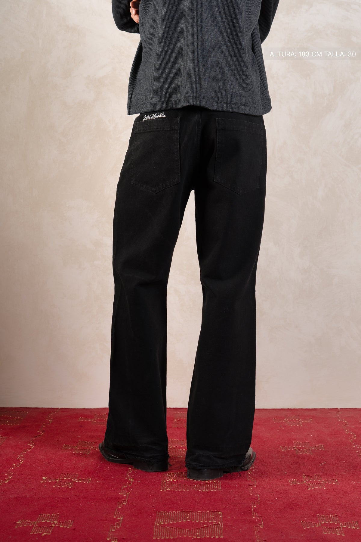 Twisted Flare Jeans Black