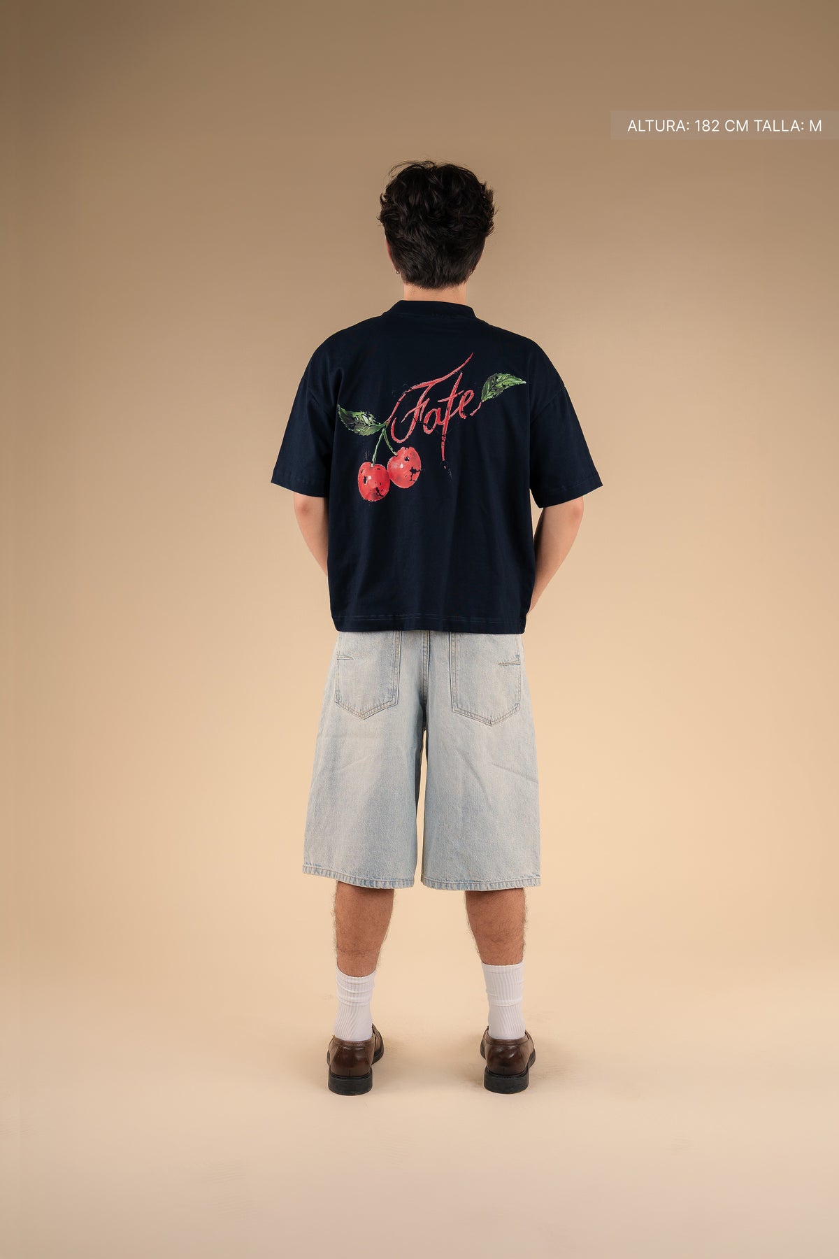 Sweet Cherry Tee Navy Blue