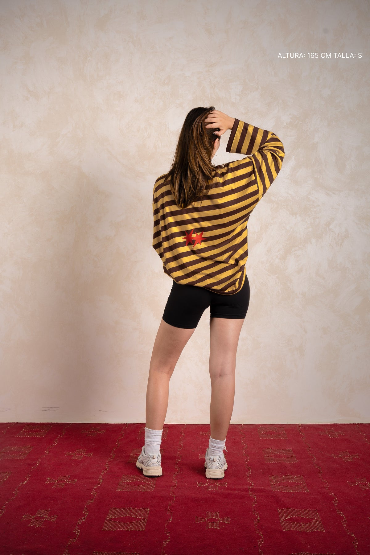 Destino Studios Striped Longsleeve Mustard w/ Brown
