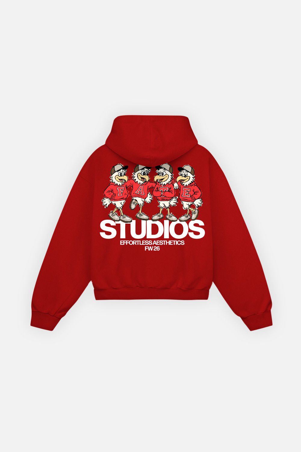 Effortless Club Hoodie Cherry Red — photo 1
