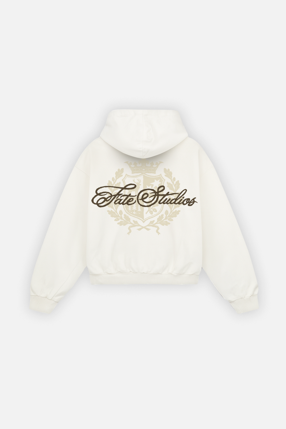 Heritage Crest Zip Hoodie Ivory — photo 2