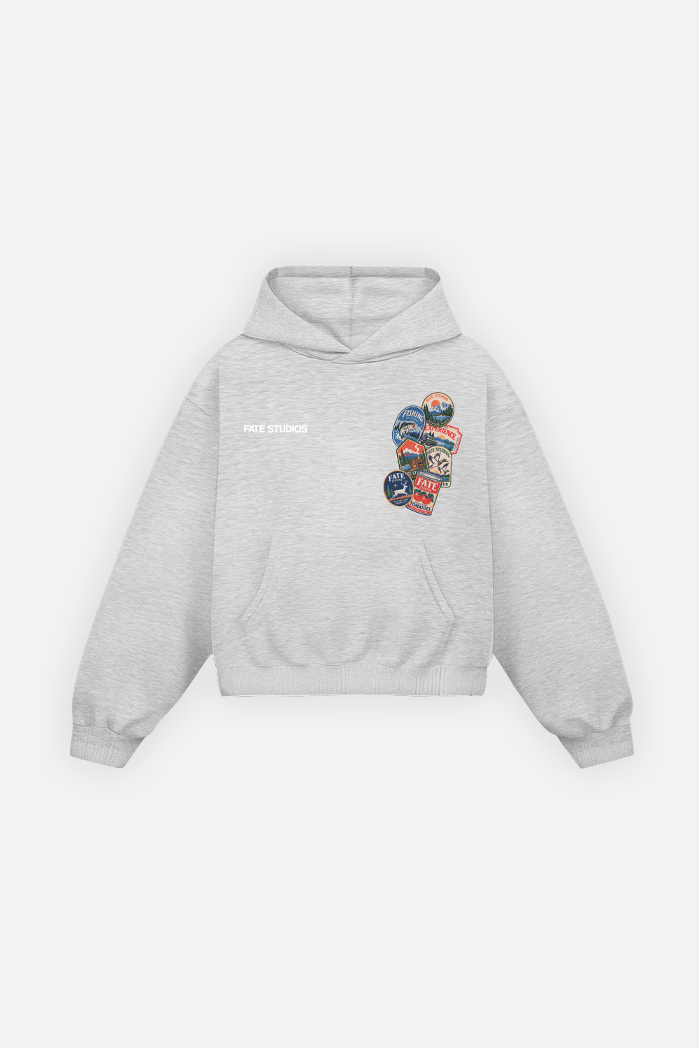 Out of Town Badges Hoodie Jasper — photo 2