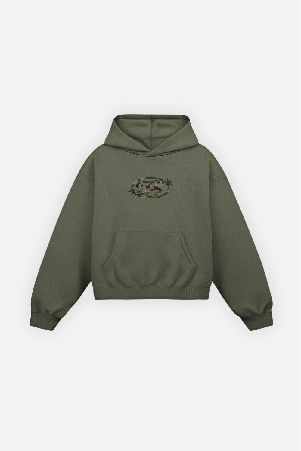 Camo Monogram Hoodie Green Forest — photo 2