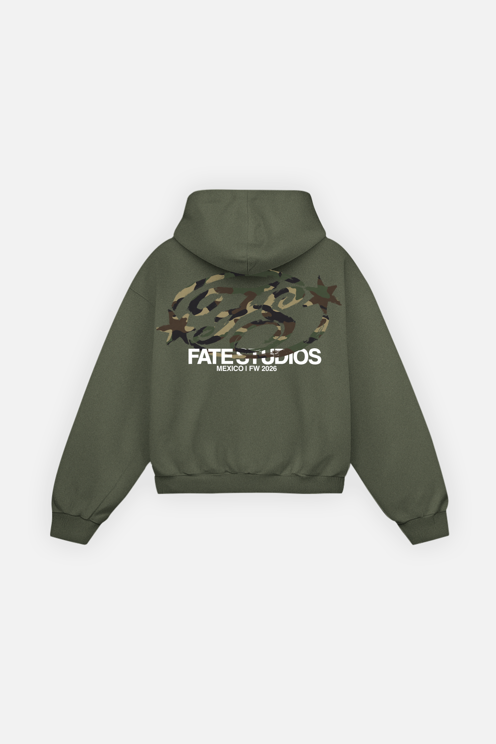Camo Monogram Hoodie Green Forest — photo 1