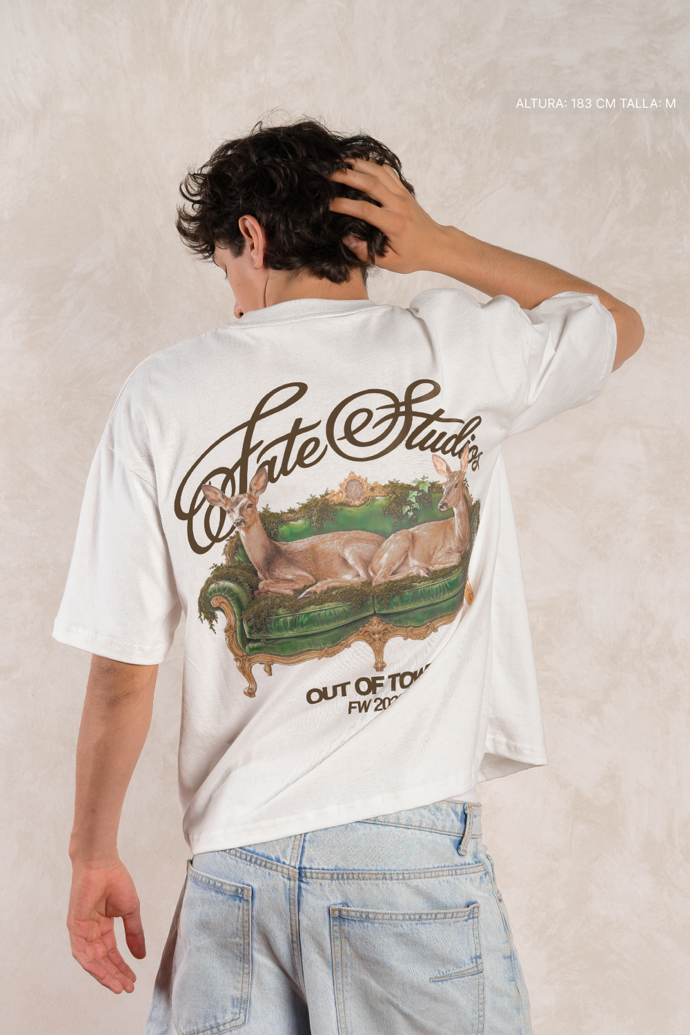 Deer Lounge Tee Ivory — photo 6