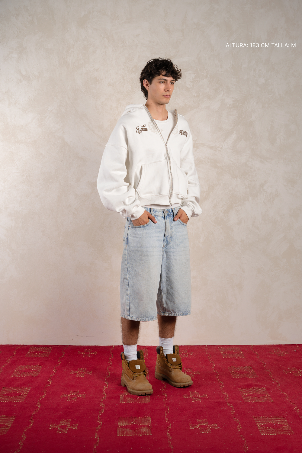 Heritage Crest Zip Hoodie Ivory — photo 3