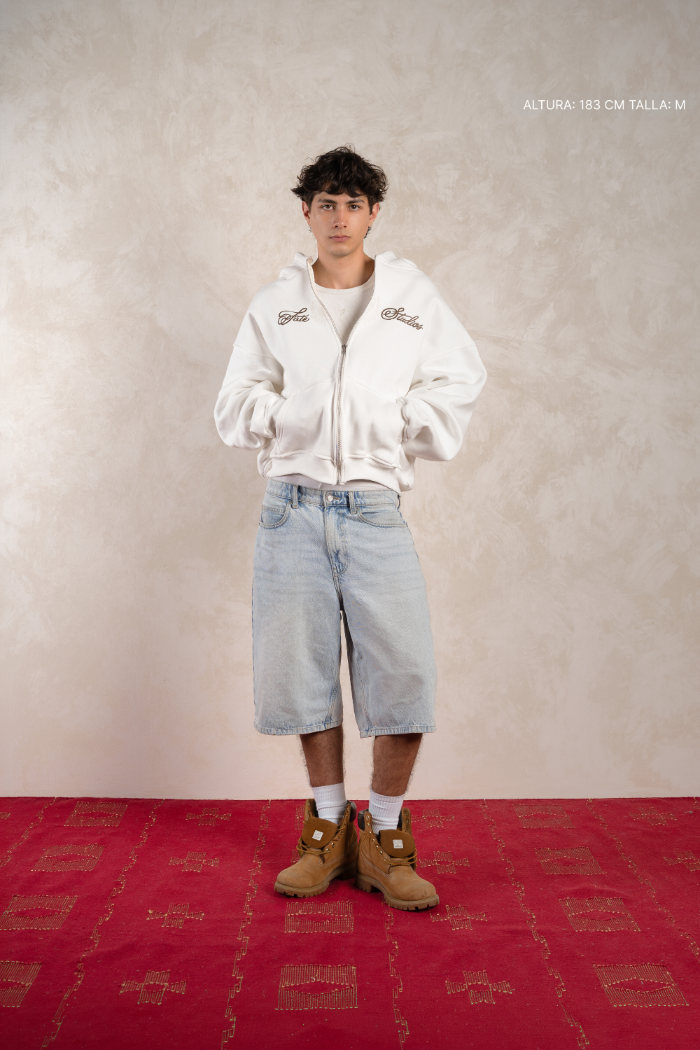 Heritage Crest Zip Hoodie Ivory — photo 5