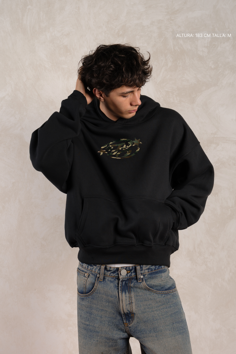Camo Monogram Hoodie Vantablack — photo 6