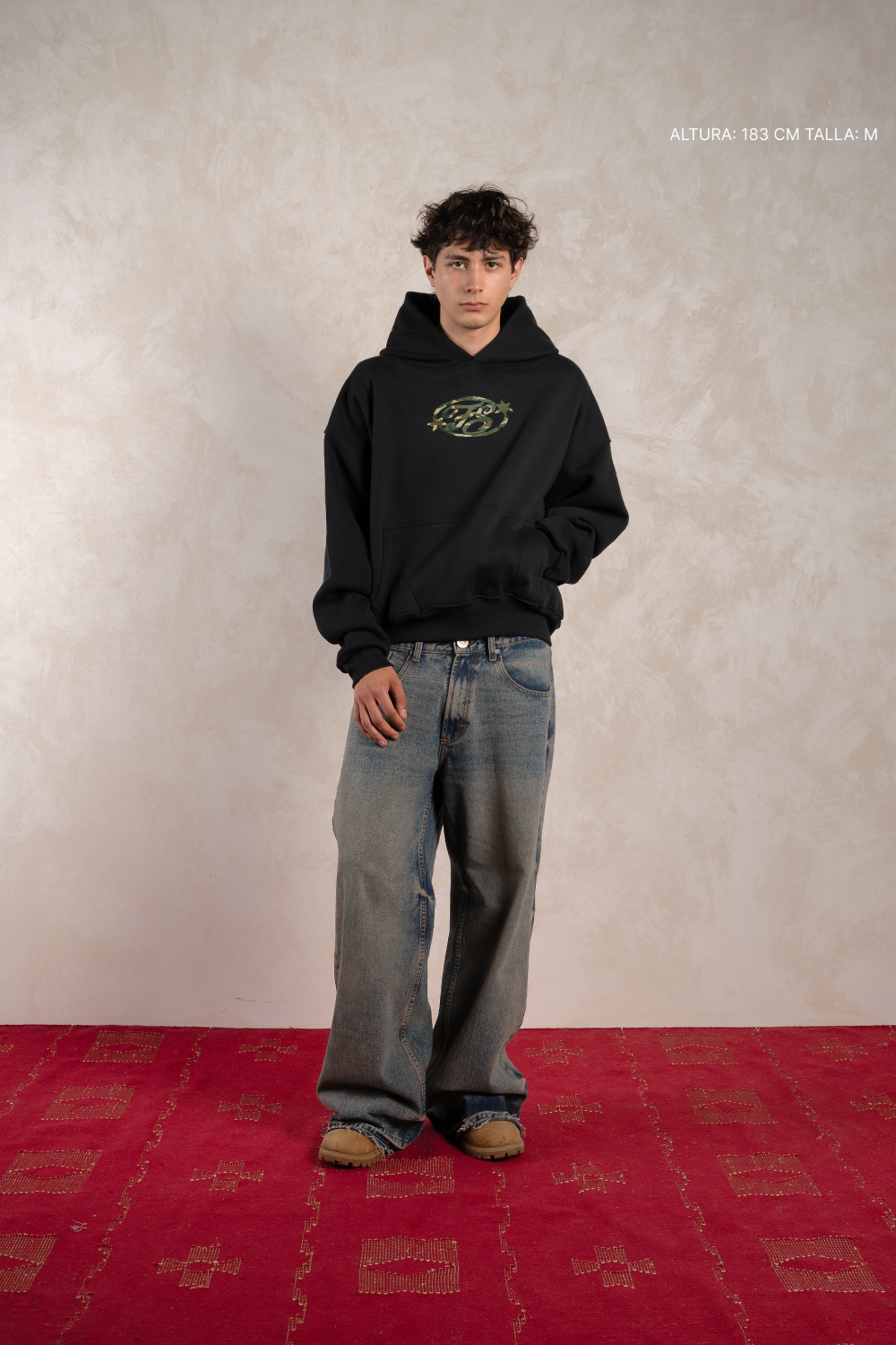 Camo Monogram Hoodie Vantablack — photo 4