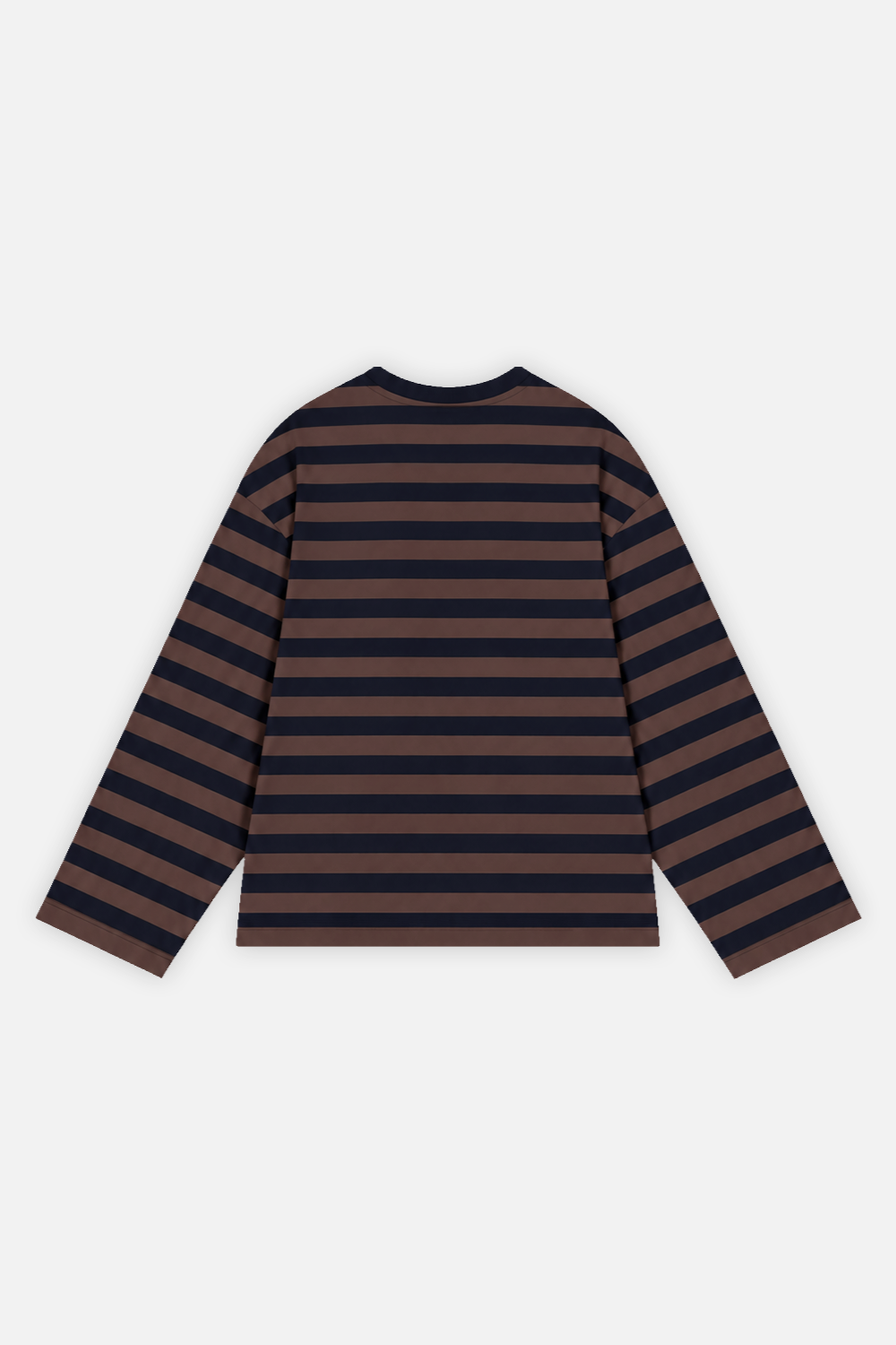 Striped Longsleeve Navy w/ Brown — photo 3