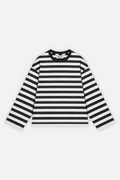 Striped Longsleeve Ivory w/ Black — photo 1
