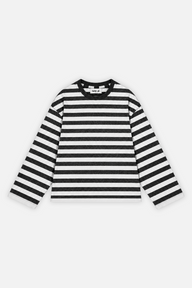 Striped Longsleeve Ivory w/ Black