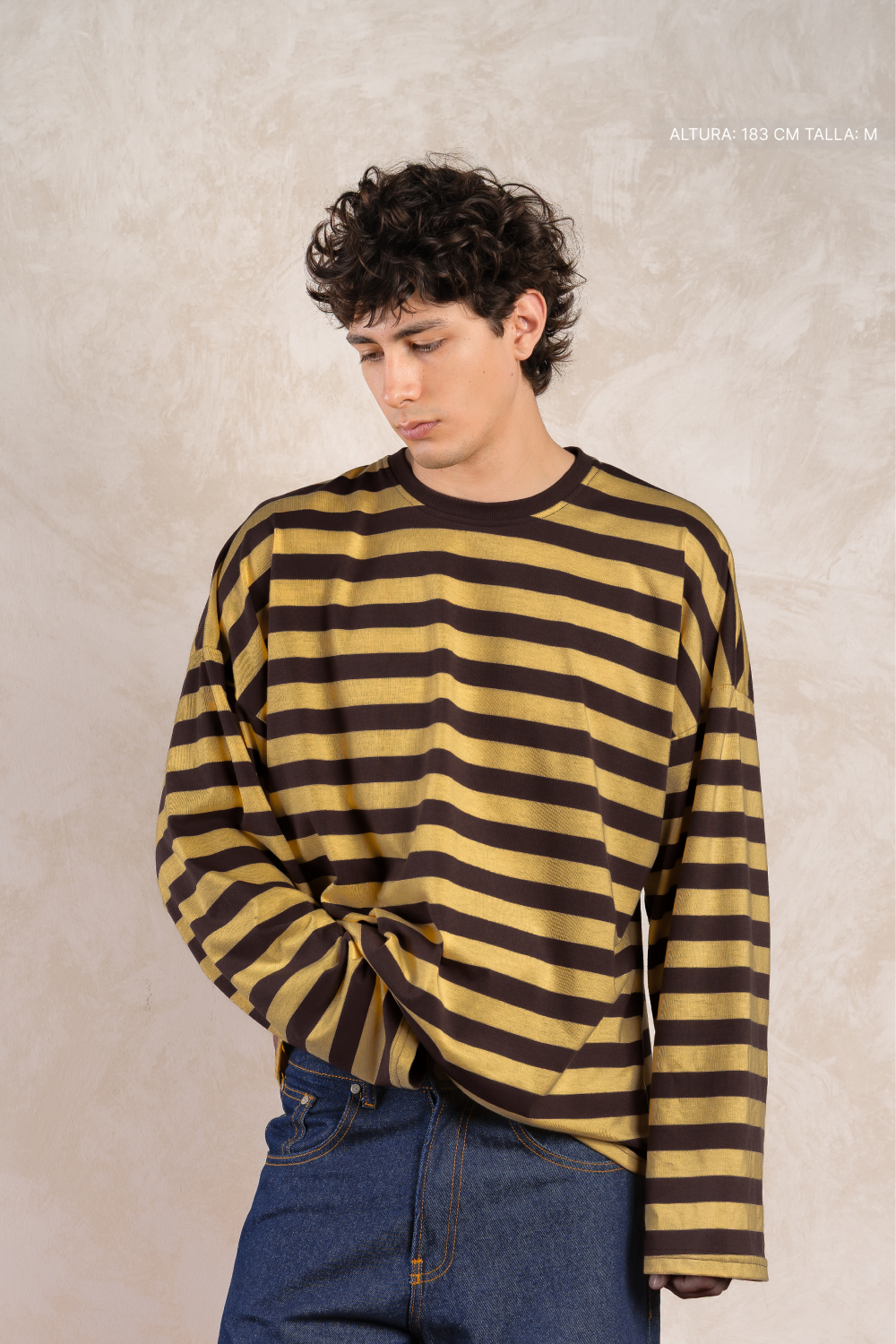 Striped Longsleeve Mustard w/ Black — photo 6