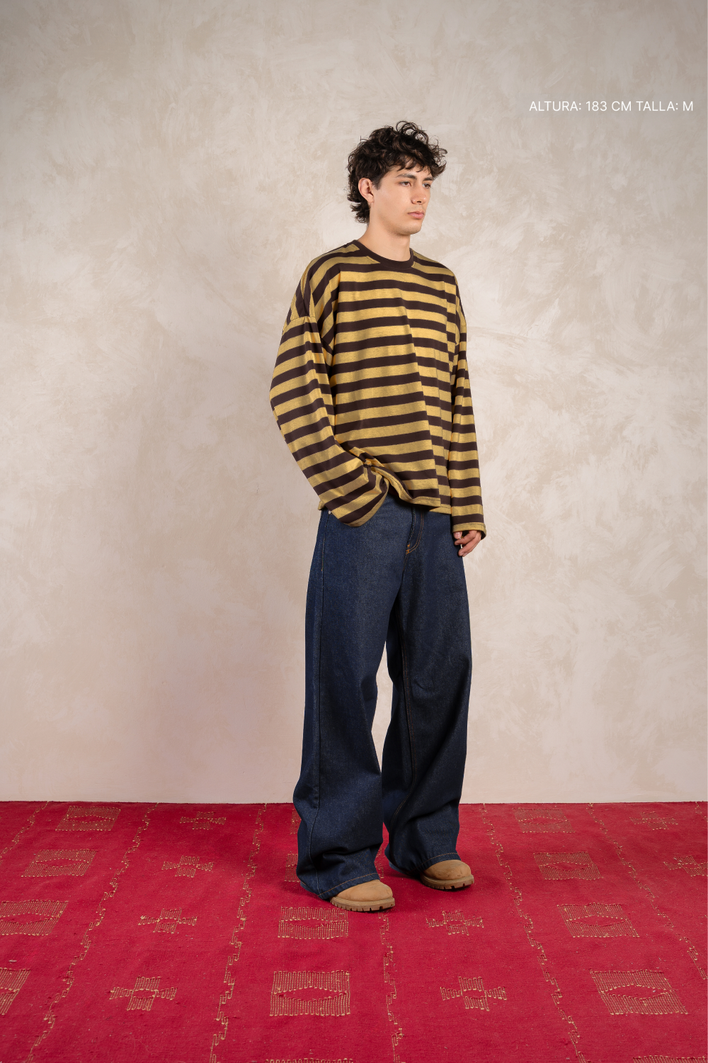 Striped Longsleeve Mustard w/ Black — photo 5
