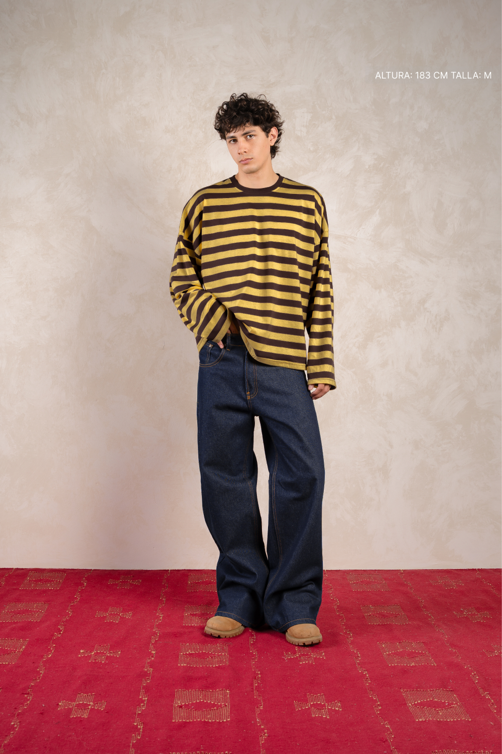 Striped Longsleeve Mustard w/ Black — photo 2