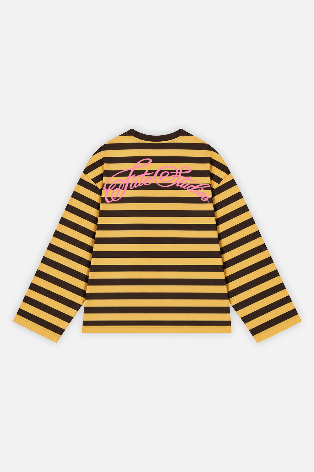 From Mexico With Passion Striped Longsleeve Mustard w/ Brown — photo 2