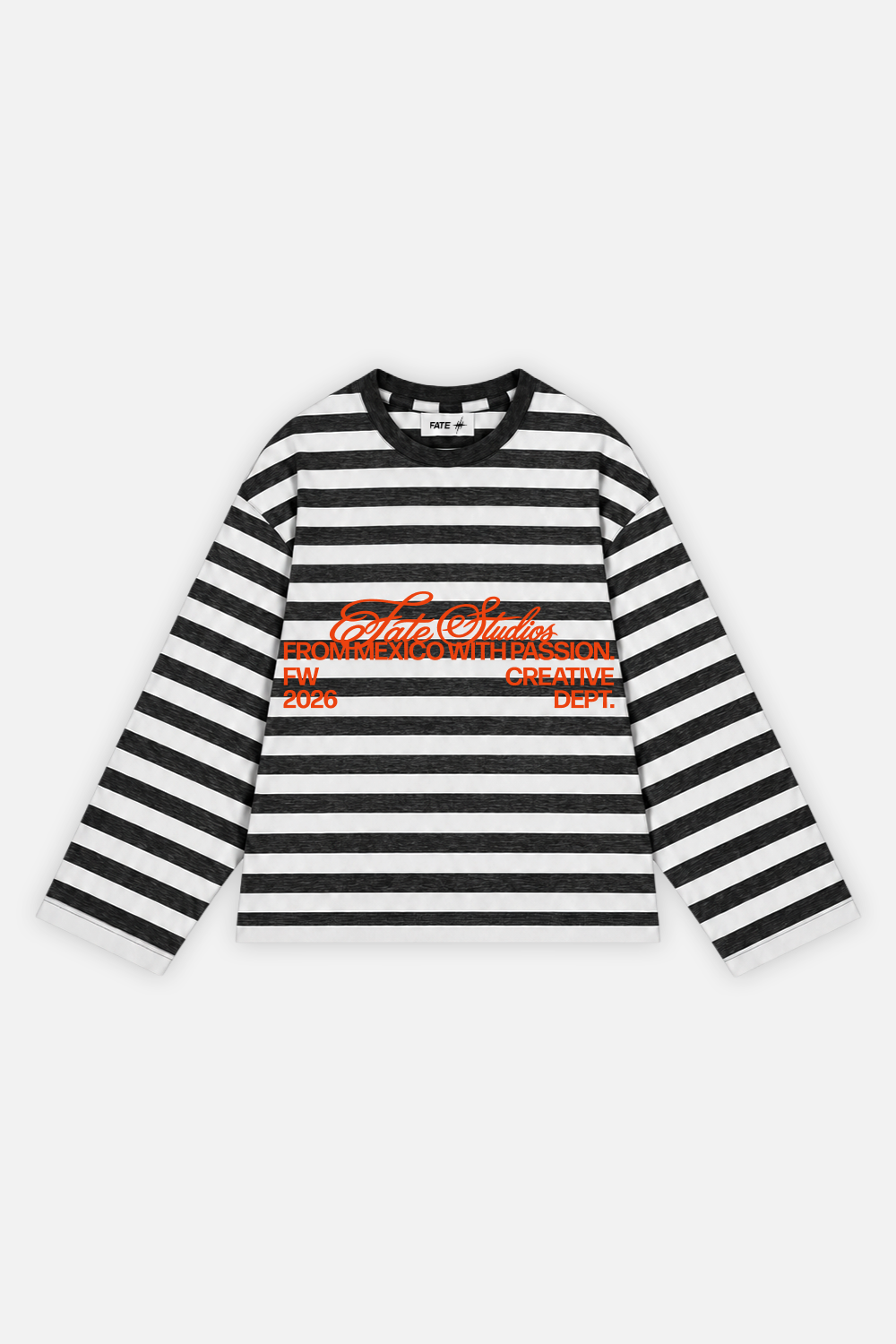 From Mexico With Passion Striped Longsleeve Ivory w/ Black — photo 1