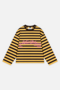 From Mexico With Passion Striped Longsleeve Mustard w/ Brown — photo 1