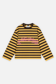 From Mexico With Passion Striped Longsleeve Mustard w/ Brown