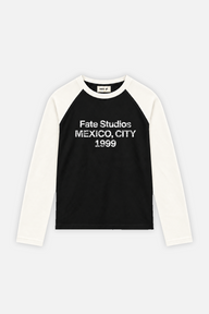 Fate Studios Raglan Longsleeve Black w/ Ivory