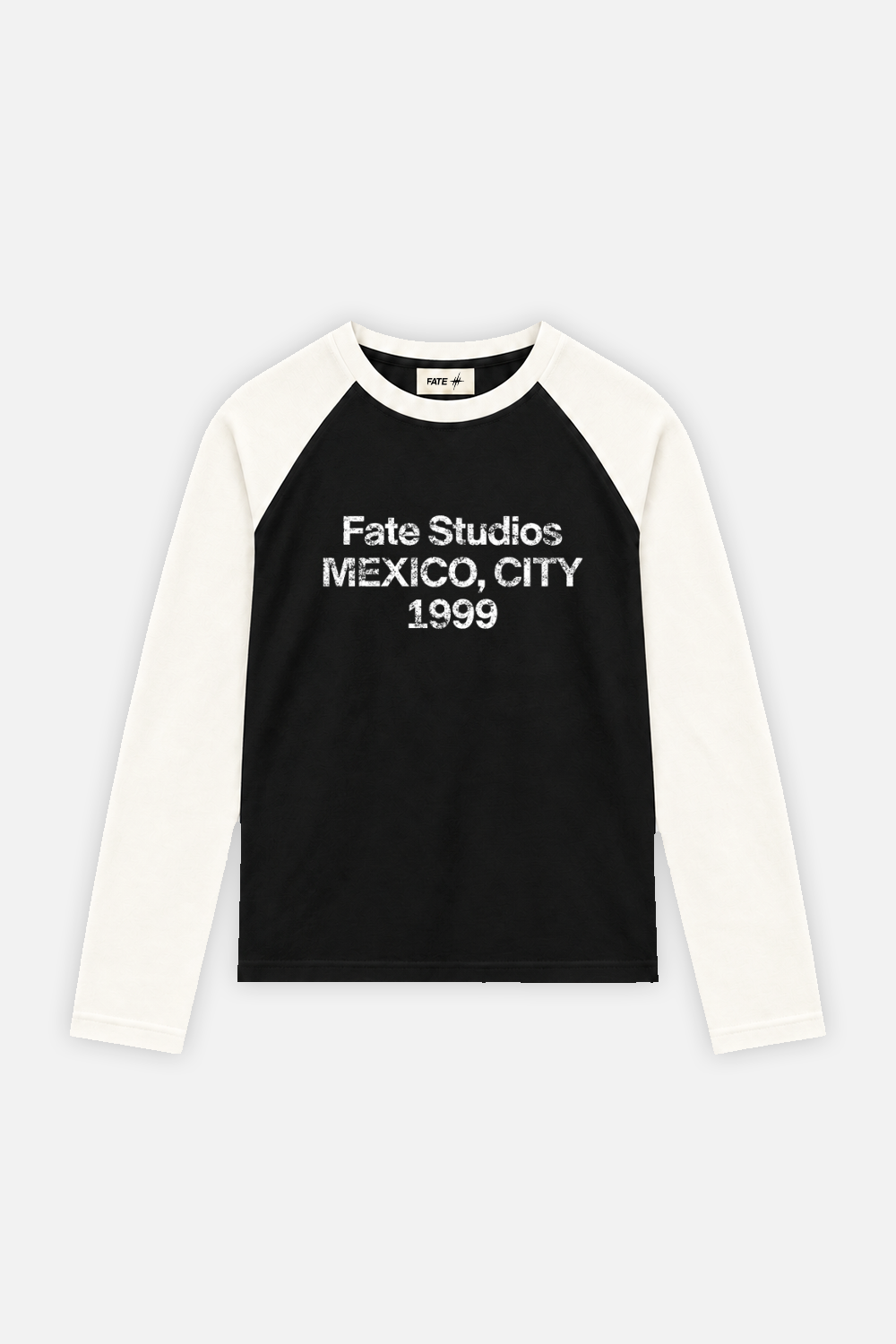 Fate Studios Raglan Longsleeve Black w/ Ivory — photo 1