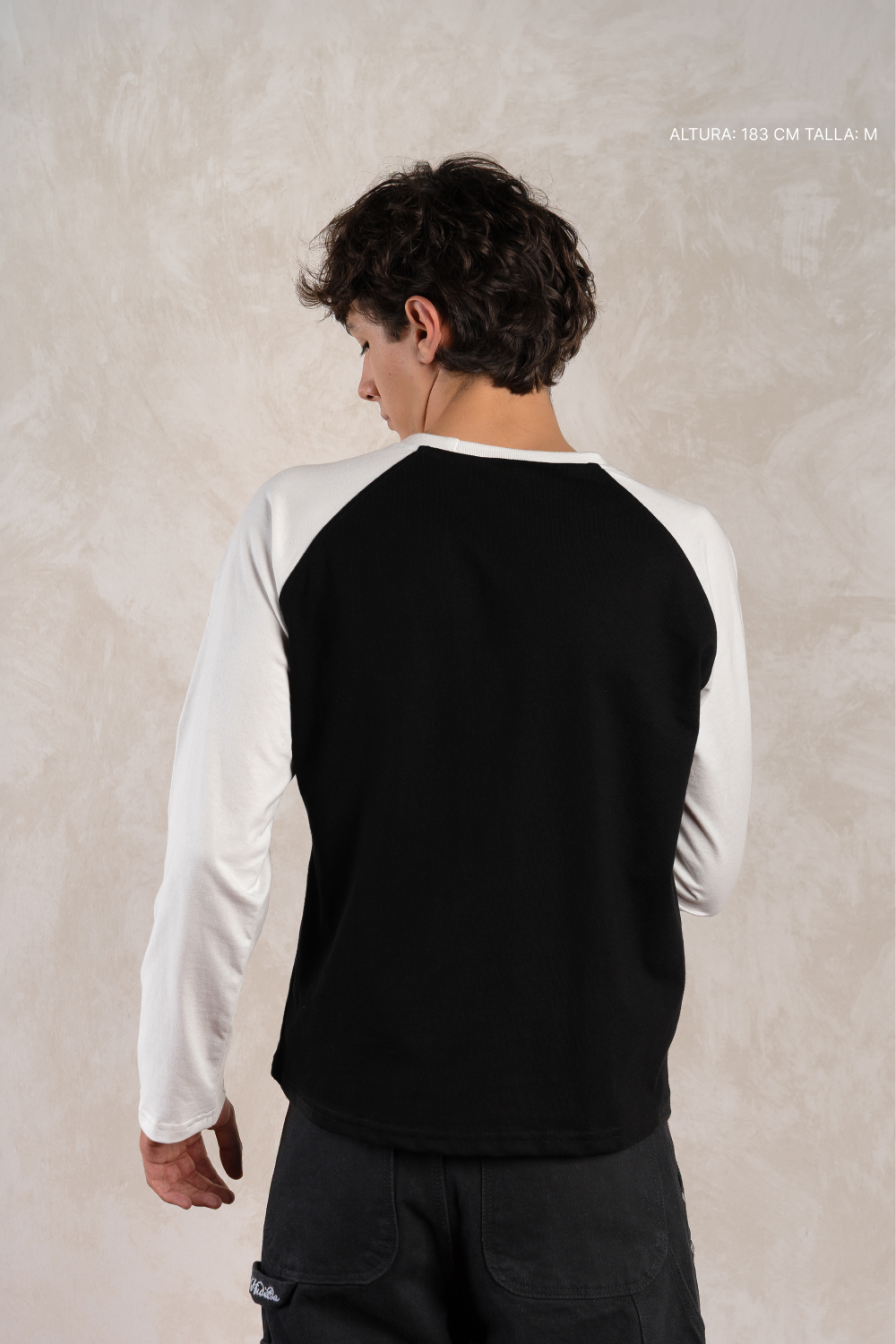 Fate Studios Raglan Longsleeve Black w/ Ivory — photo 5