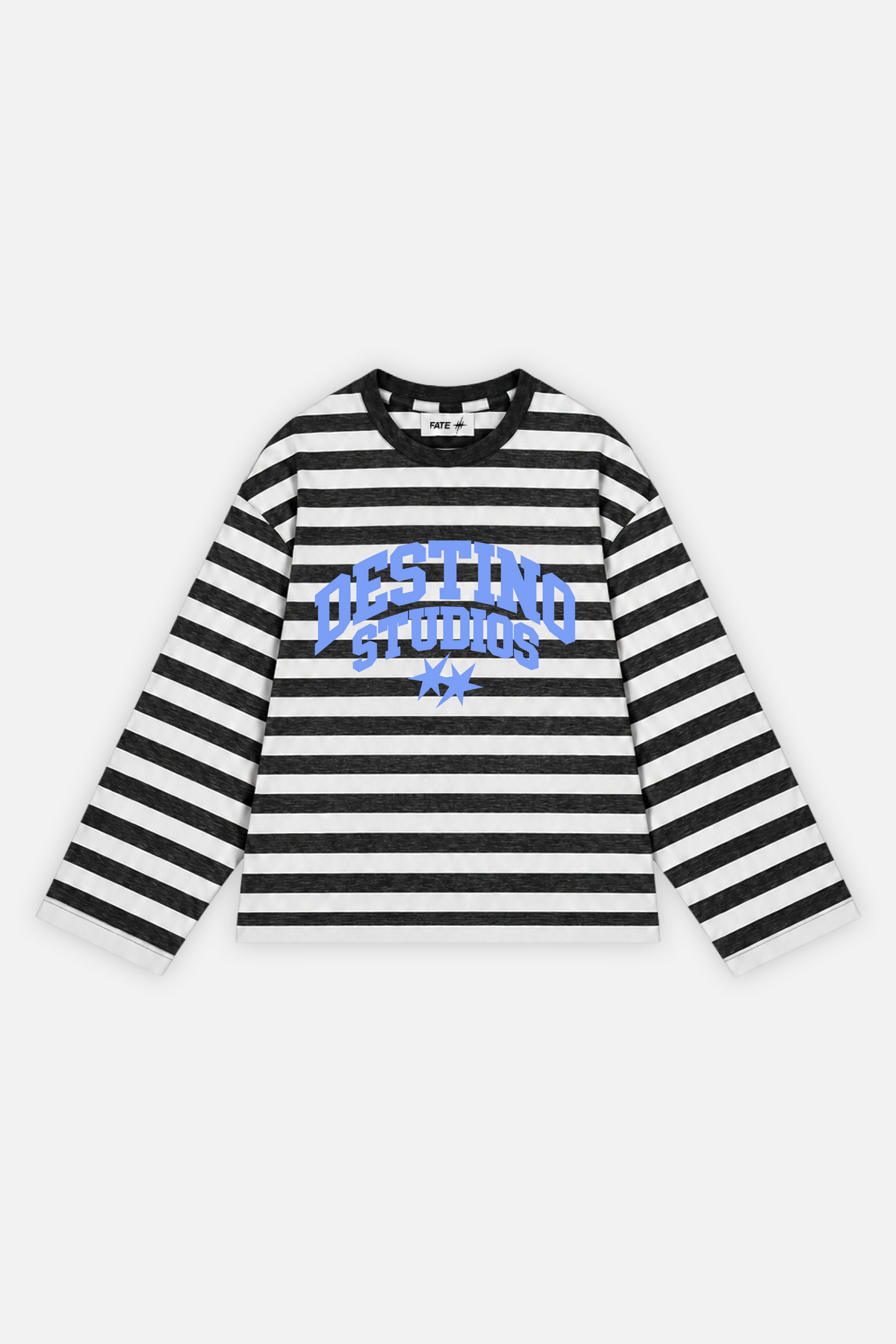 Destino Studios Striped Longsleeve Ivory w/ Black — photo 1