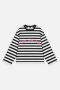 Fate Signature Striped Longsleeve Ivory w/ Black — photo 1