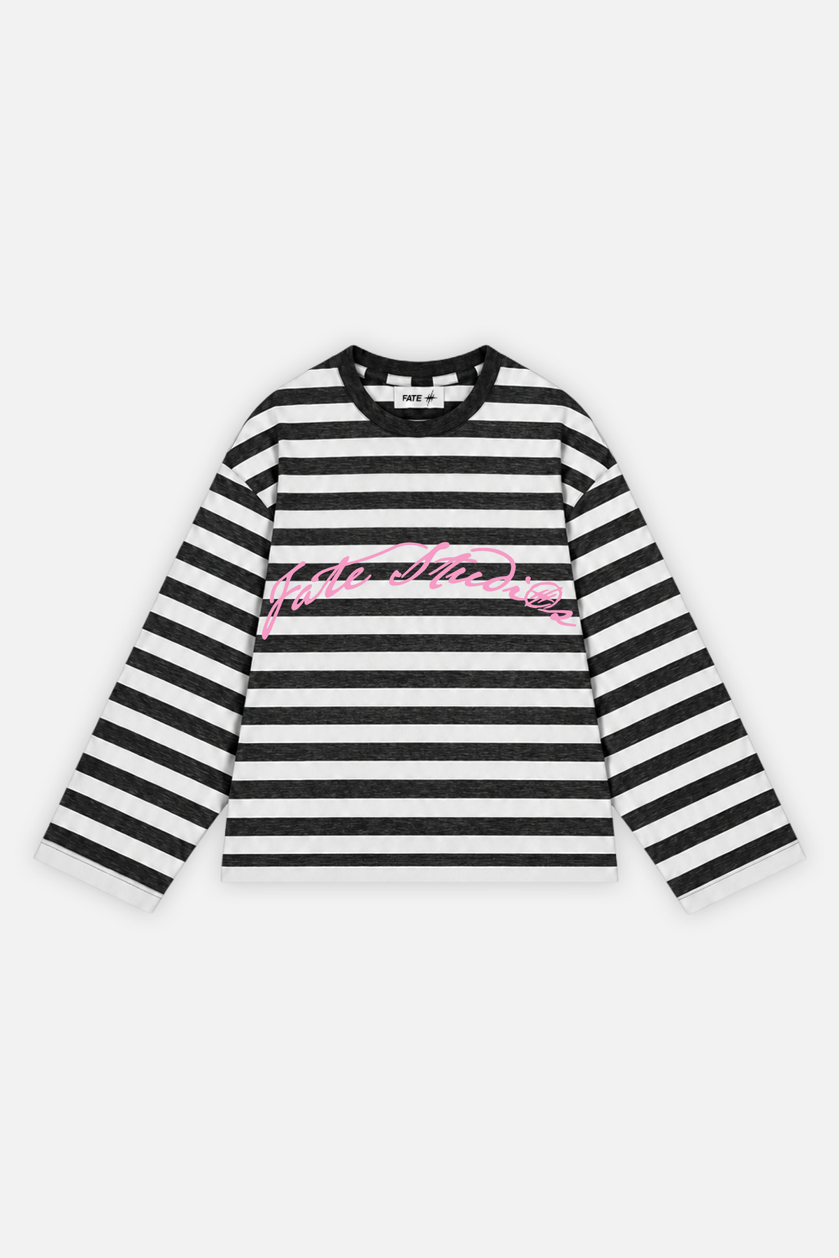Fate Signature Striped Longsleeve Ivory w/ Black — photo 1