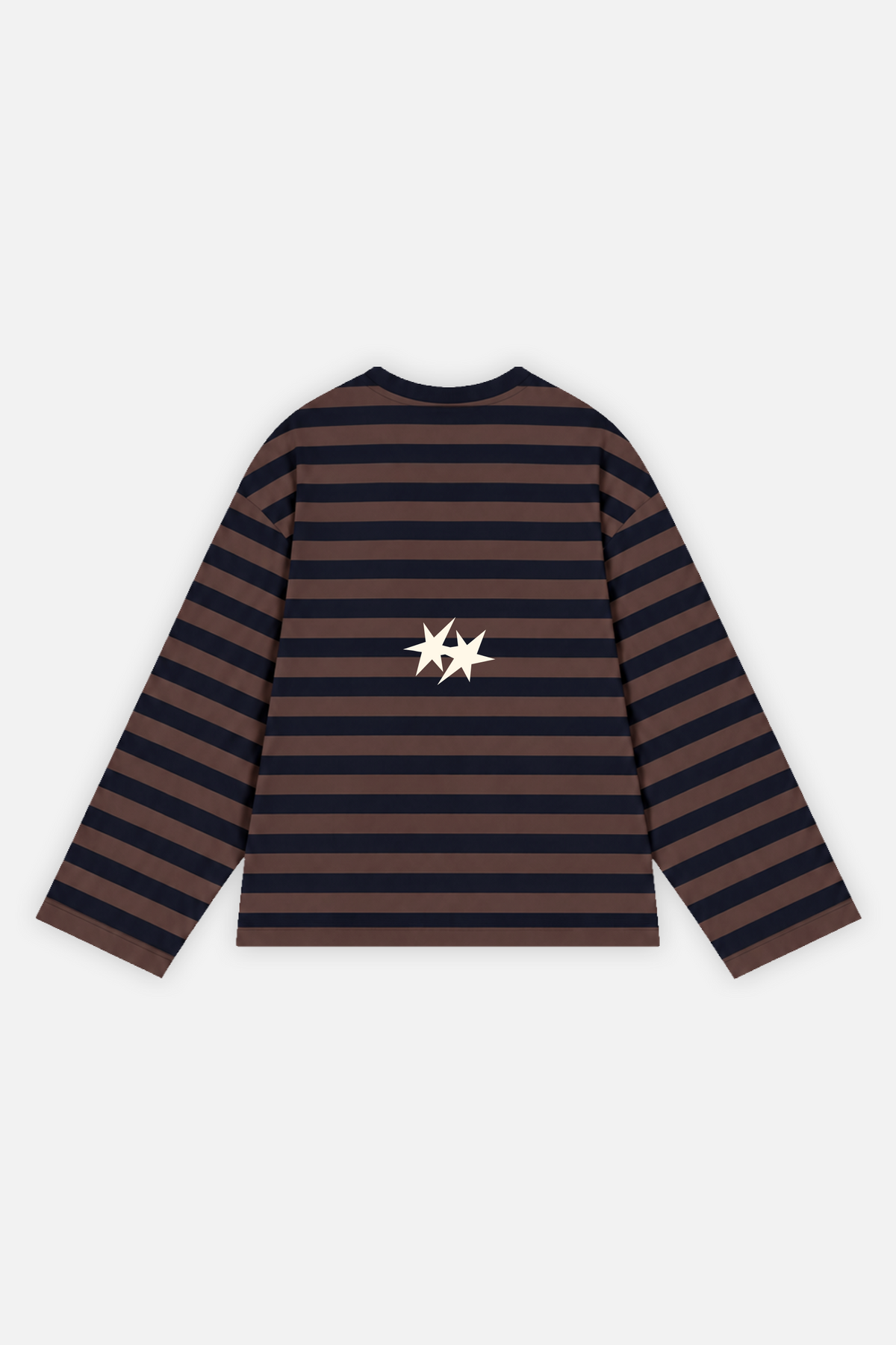 Destino Studios Striped Longsleeve Navy w/ Brown — photo 2