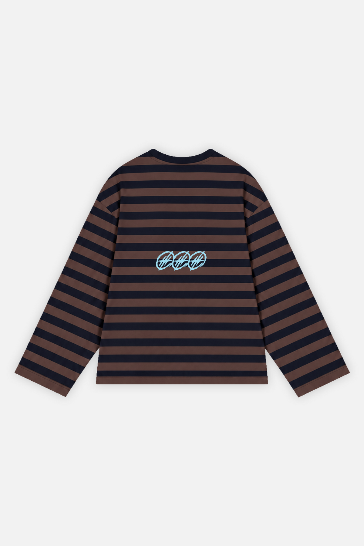 Fate Signature Striped Longsleeve Navy w/ Brown — photo 2