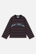 Fate Signature Striped Longsleeve Navy w/ Brown — photo 1
