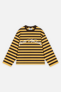 Fate Signature Striped Longsleeve Mustard w/ Brown — photo 1