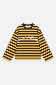Fate Signature Striped Longsleeve Mustard w/ Brown