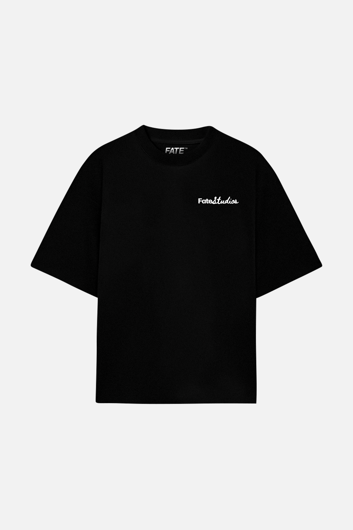 Studio Script Tee Black — Front