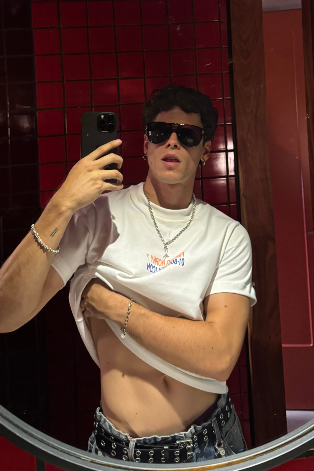Feeling Horny Crop Tee Ivory
