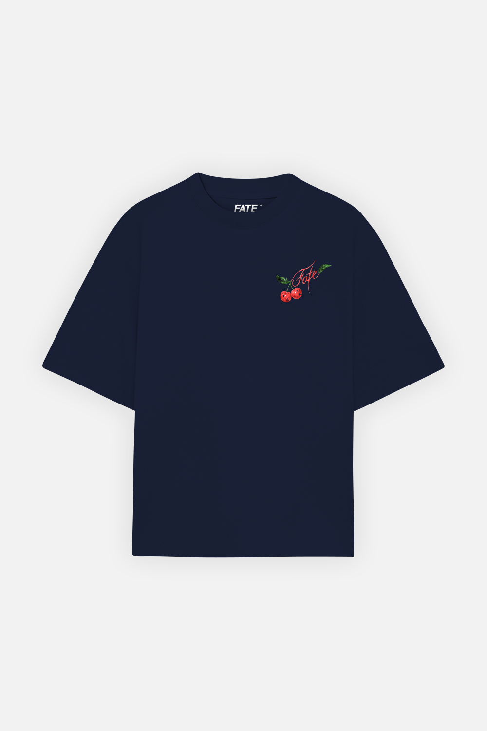 Sweet Cherry Tee Navy Blue — Front