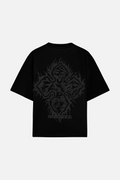 Fire Cross Tee Black — FATE, view 1