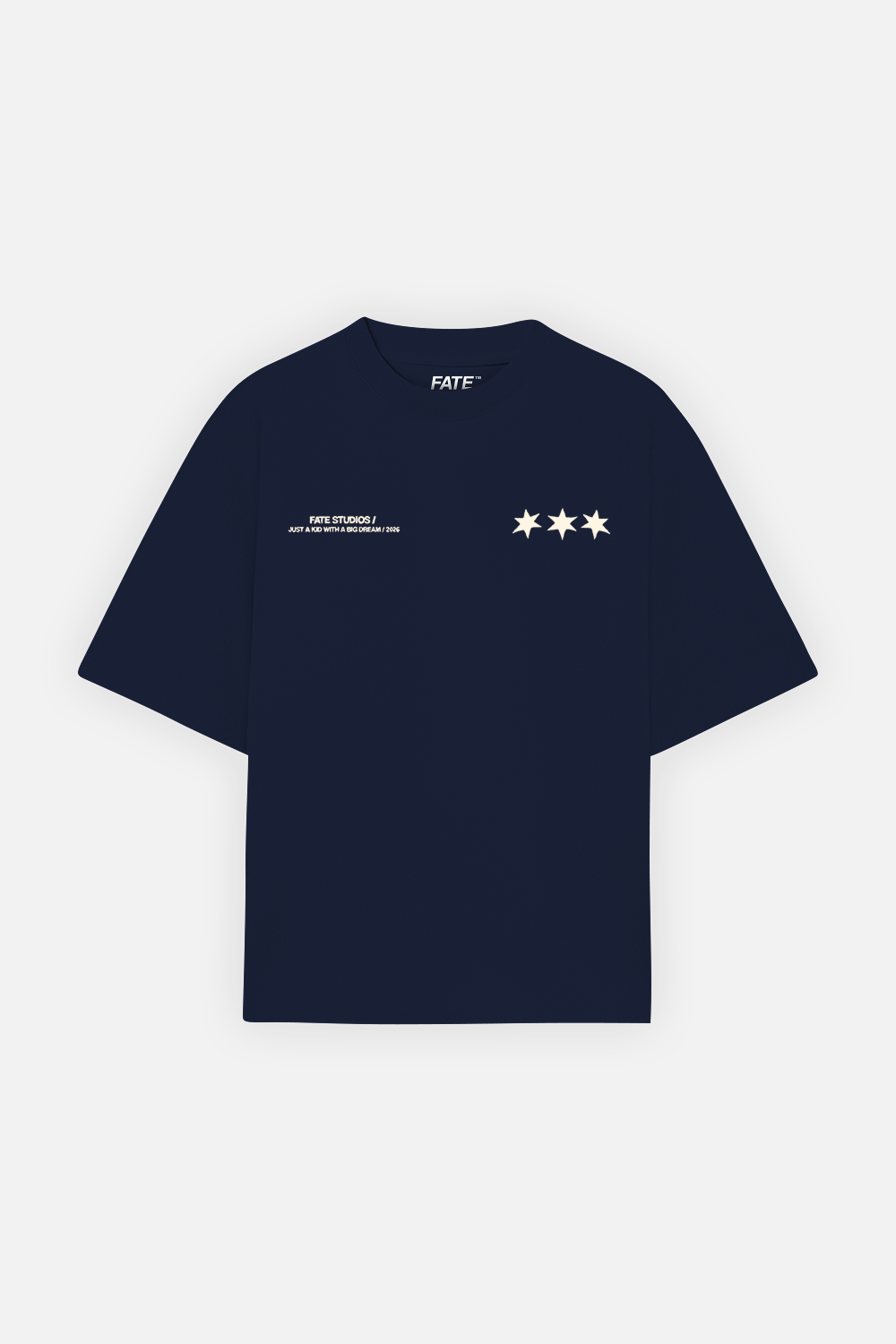 Local Super Star Tee Navy Blue — back view