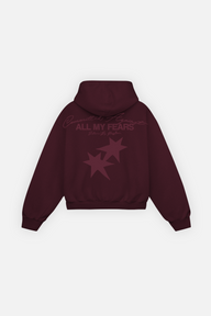 All My Fears Hoodie Burgundy