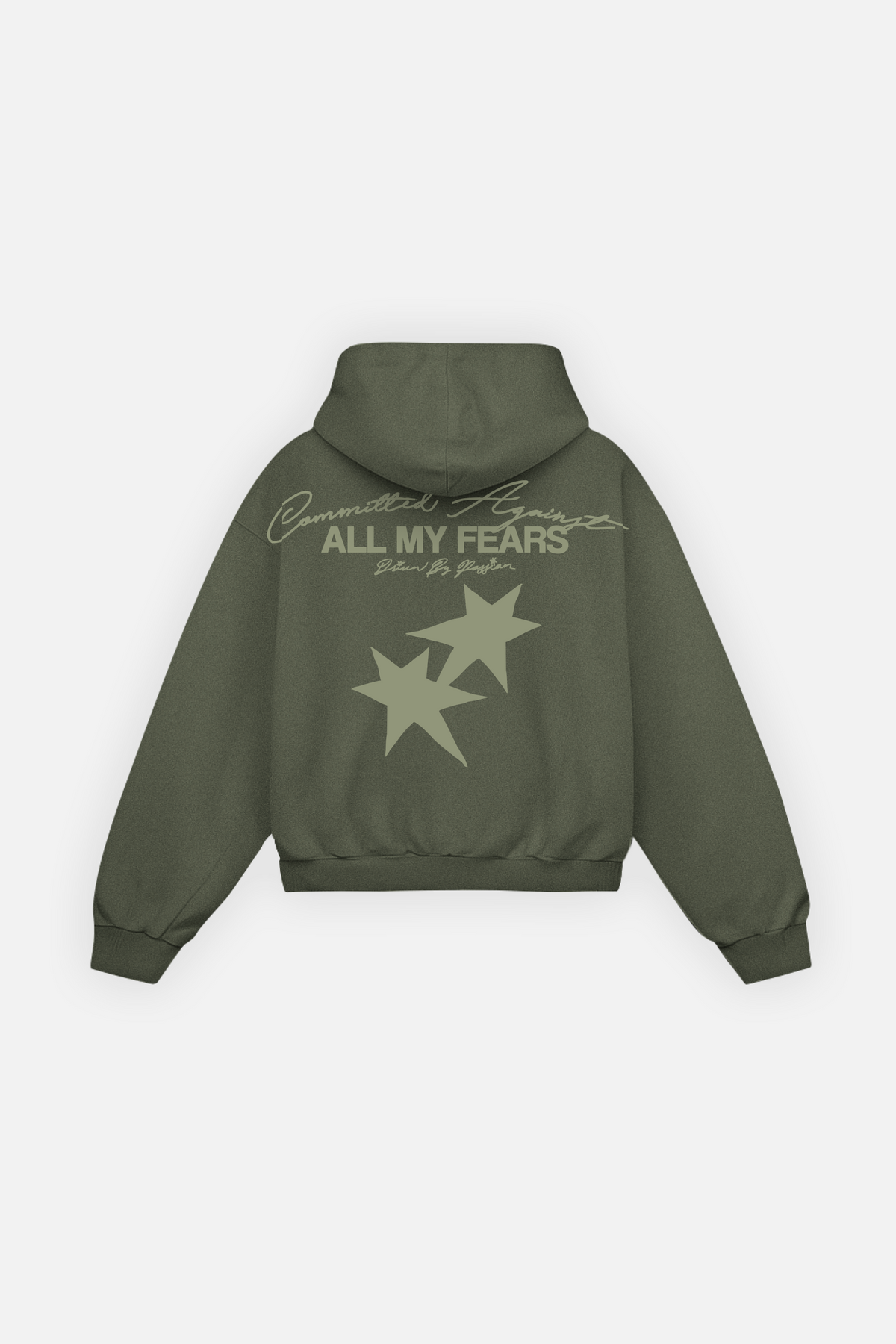 All My Fears Hoodie Green Forest