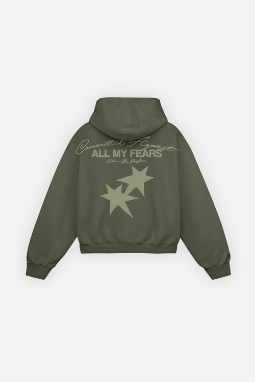 All My Fears Hoodie Green Forest