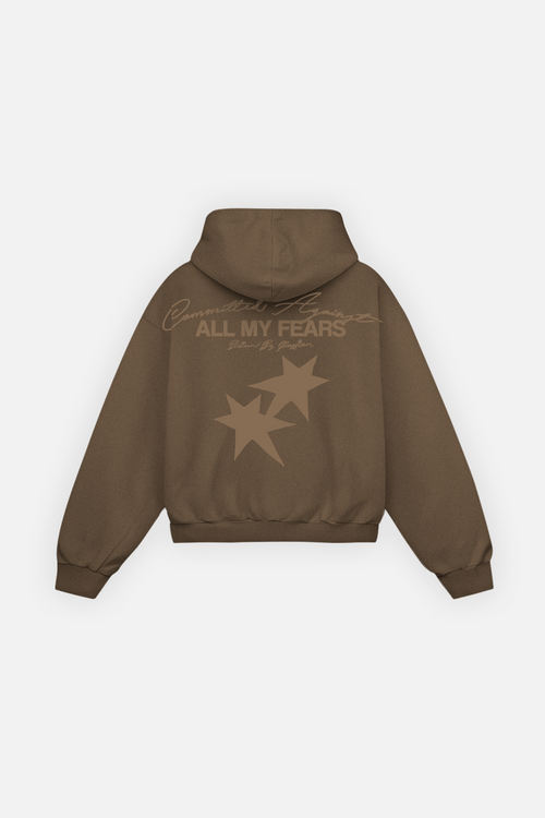 All My Fears Hoodie Mocha Brown