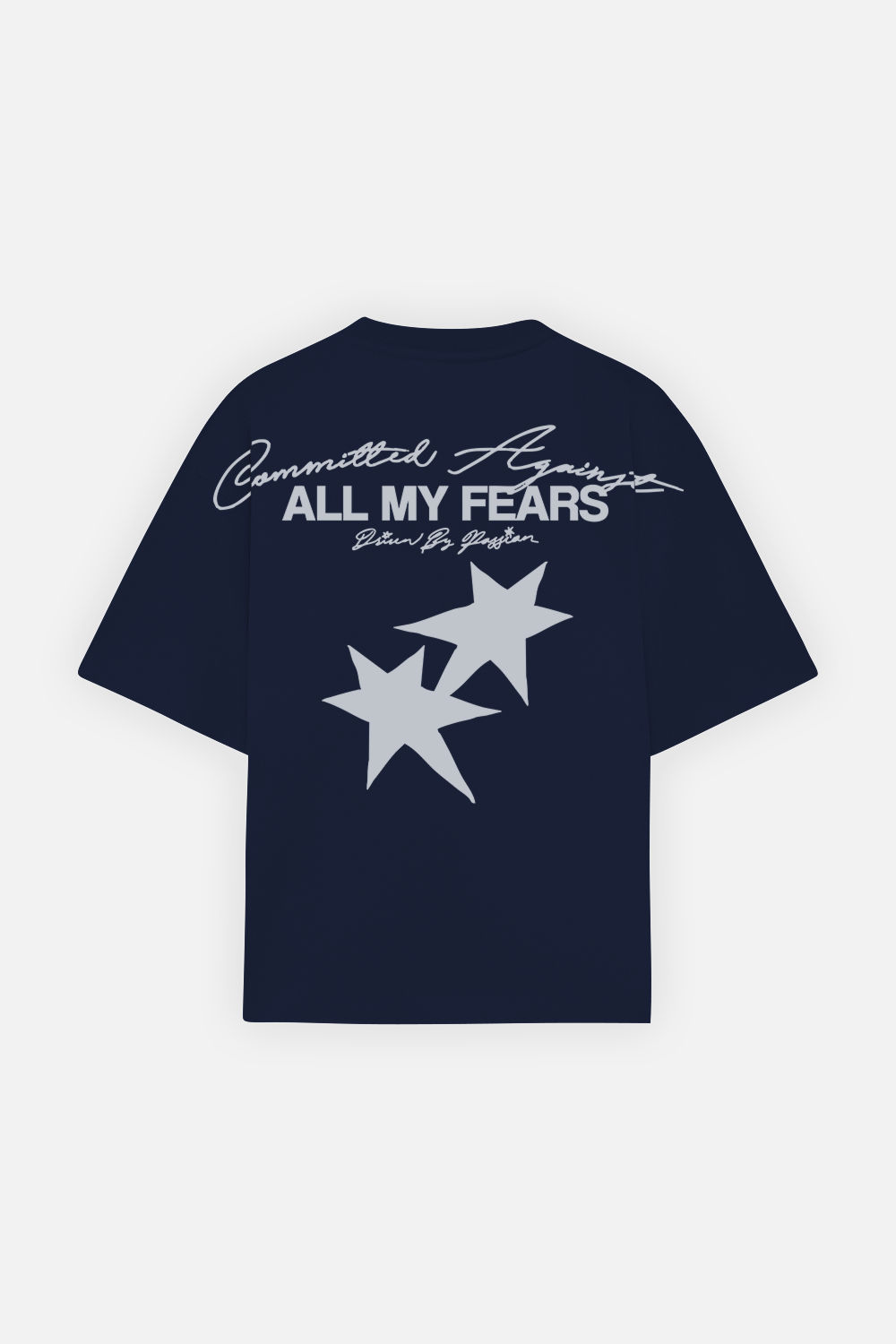 All My Fears Tee Navy Blue